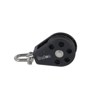 Barton N15130 – Single Swivel Block Size 5 54mm, Ball Bearing, Ø54mm Sheave, Max Rope 12mm
