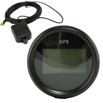 Hollex GPS Speedometer Digital White/Stainless Steel 9-32V