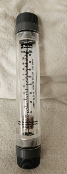 Parker 40-0210 21 GPM / 78.75 LPM Flowmeter with 1.5" MNPT Connection