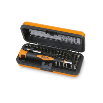 Beta 012560100 - Bi-Material Microscrewdriver With 36 Interchangeable 4 mm Bits And Magnetic Extension