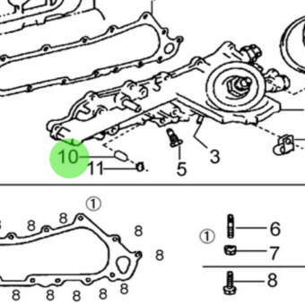 Nanni Diesel 970314104 - Plug for Oil Filter Assembly