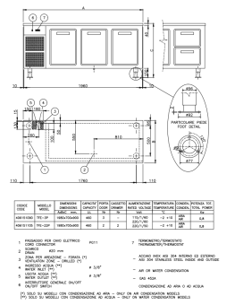Baratta TFE-3 Marine Refrigerated Table