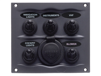 BEP 900-5WPS - SWD Panel, 5 Switches + 20mm Plug