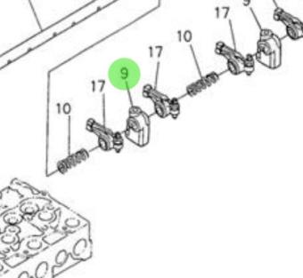 Nanni Diesel 970302012 - Rocker Arm Bracket for Valve Train Assemblies