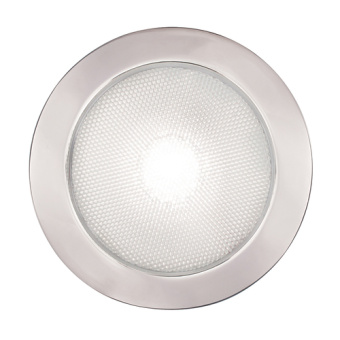 Hella Marine 2JA 980 631-511 - White EuroLED 150, 9-33V DC Polished Stainless Steel Rim