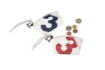 Trend Marine Sailcloth Key Wallet 11×8.5 cm with Zipper and Key Ring
