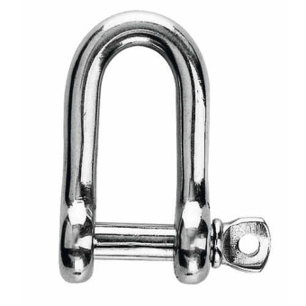 Plastimo D-Shaped 316 Stainless Steel Shackles