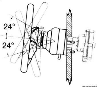 Osculati 45.084.00 - Steering System T84 Dou.No F/B