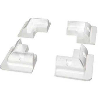 Corner Blocks White For Solar Panel (Set Of 4)