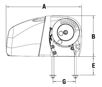 Maxwell HRC10 Drum Horizontal Anchor Windlass