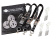 Rapid Marine PE25FFKIT-3-BK - Padeye Kit - Flush Fitting x 3, 3x25mm Tie Down Straps Black