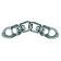 Tylaska TY1008-P T8 Peeling Shackle with Std/Std Linked Bails