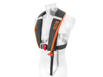 Besto 20427645 - Comfort Fit Life Jacket 180N Auto Harness Black/Orange