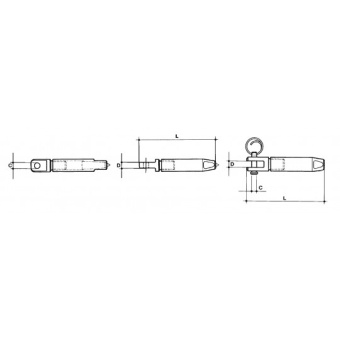 Mavi.Mare AISI 316 S.S Fork Terminal For Cable Ø 8,5 mm