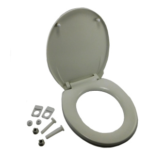 Johnson Pump 81-47241-02 - Wooden Soft-close Seat And Lid For Johnson Comfort Model Marine Toilet