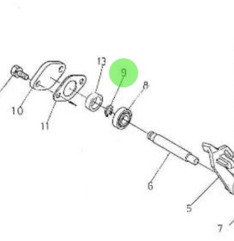 Nanni Diesel 970302883 - External Circlip for Speed Regulator