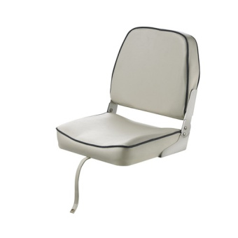 Vetus CHFSWW - Fisherman Classic Folding Seat, White with Dark Blue Seams