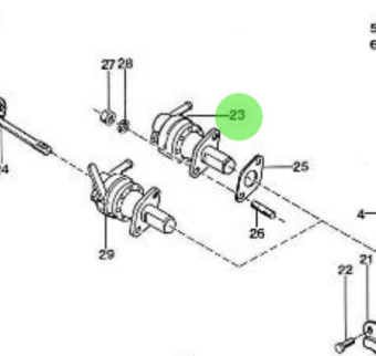 Nanni Diesel 970512501 - Manual Fuel Feed Pump Assembly for HE Series Engines