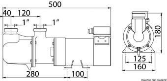 Osculati 50.229.24 - CEM Sbr Self-Priming Electric Pump With Bronze Single Screw