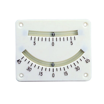 Plastic Inclinometer With Two Scales 45° - 0 - 45°, 5° - 0 - 5°