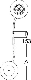 Osculati 47.368.04 - Transom Tilting Wheels For Dinghies 180 kg