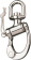 Ronstan RF6511 Swiveling Small Bail Trunion Snap Shackle 150mm