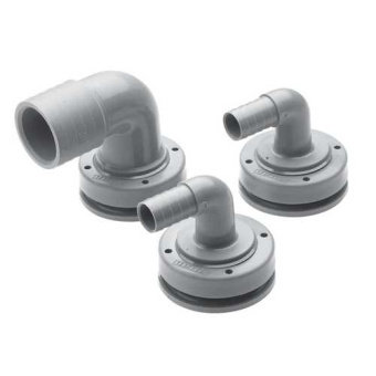 Vetus FT38B - Hose Connection Ø38mm Right Angle for Flexible Tanks