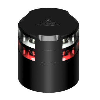 Lopolight 201-014+012-B-CD - Navigation Light 2NM 360° Red+White, Black W/Conn & Alu-Base CD