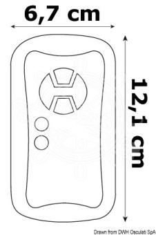 Osculati 13.227.41 - Bridge Wireless Control For One Spotlight 12 V