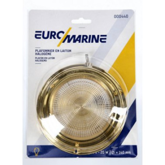 Euromarine Round Brass Ceiling Light Ø140mm - 20W