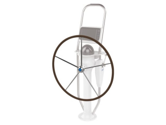 Lewmar 89700269 - Commodore Steering Wheels With Hide Cover 5-spoke dia. 1016 mm, 40"