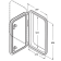 Allpa Plastic Hatch, 606x357mm, 2x Handle, 180°, White