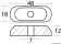 Osculati 43.903.30 - 2-5 HP Plate Without Insert Fitted With 7-mm Ø Bore