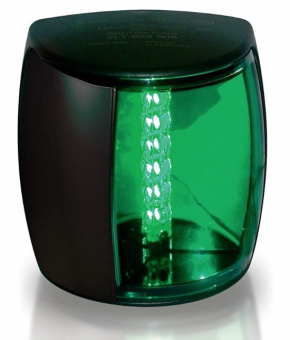 Hella NaviLED-Pro Star Board Light, 9-33v, 112.5°, Bsh-2nm, Black Housing With Green Lens