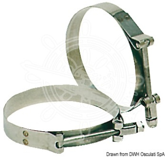 Osculati 18.028.02 - Heavy Duty Stainless Steel Clamp 68-76mm