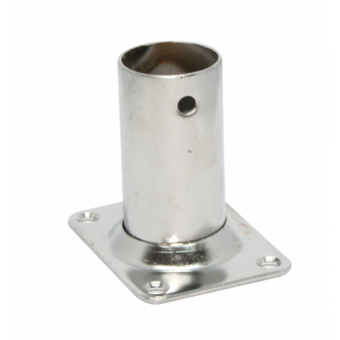 FNI Stainless Steel 90° Rectangular Base Plate Ring, Ø22–25 mm