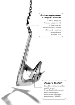 Osculati 01.109.05 - Trefoil Anchor AISI 316 5 kg