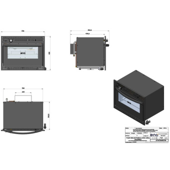 ENO Gourmet Black Gas Oven