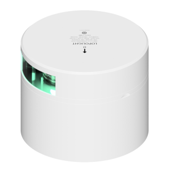 Lopolight 301-008-WH - Navigation Light 2NM 112,5° Green, Starboard, White Ceramic Coated