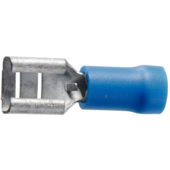 Euromarine Clip Terminal 6,3mm Female Blue - Set Of 10