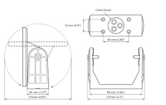 Zipwake Gimbal Bracket For Control Panel
