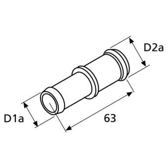 Webasto 1321000A - Connecting Pipe 20/15mm (ex. 1314326B)