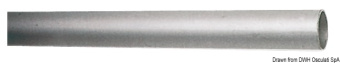 Osculati 41.035.01 - Aluminum Tube Anodized with Silver Ø 60x1.5 mm 6 m