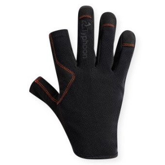 Plastimo P202703 - Typhoon Essential Full Finger - Youth - Black/Solar Junior-S