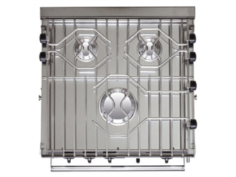 Force 10/ENO F63358 - Stainless Steel 3 Burner Oven Euro Compact