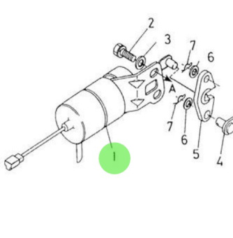 Nanni Diesel 970307362 - Engine Stop Solenoid for N4 and HE Series Engines