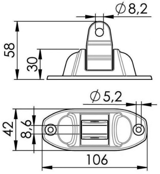 Osculati 46.667.00 - 180° Articulated Joint For Bimini Tops