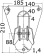 Osculati 66.330.00 - AISI316 Stainless Steel Bow Roller For Rubber Dinghies