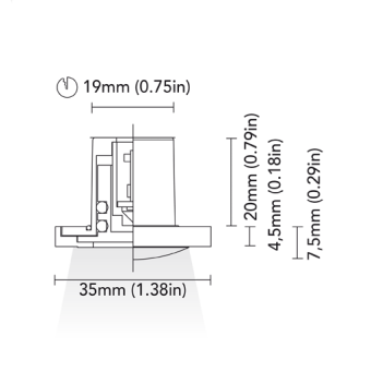 BCM Courtesy Light Columbia 35 0.5W 10-30V Stainless Steel IP66