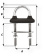 Wichard 65451 - Watertight U-bolt Stainless Steel 10 x 110 mm Black Wichard 65451 - Watertight U-bolt Stainless Steel 10 x 110 mm Black